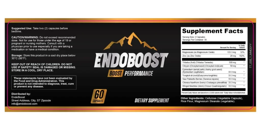 EndoBoost-Ingredients